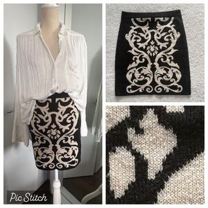 Aina Be Sz M Knit Mini Skirt
